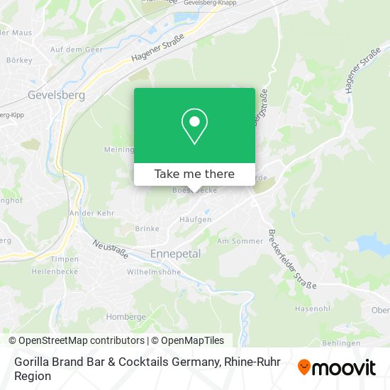 Gorilla Brand Bar & Cocktails Germany map
