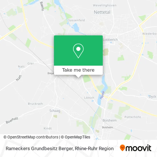 Rameckers Grundbesitz Berger map