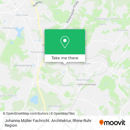 Johanna Müller Fachricht. Architektur map