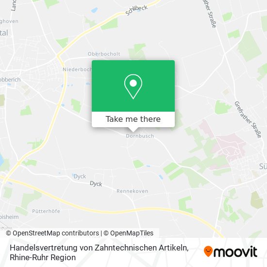 Handelsvertretung von Zahntechnischen Artikeln map