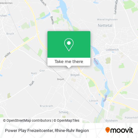Power Play Freizeitcenter map