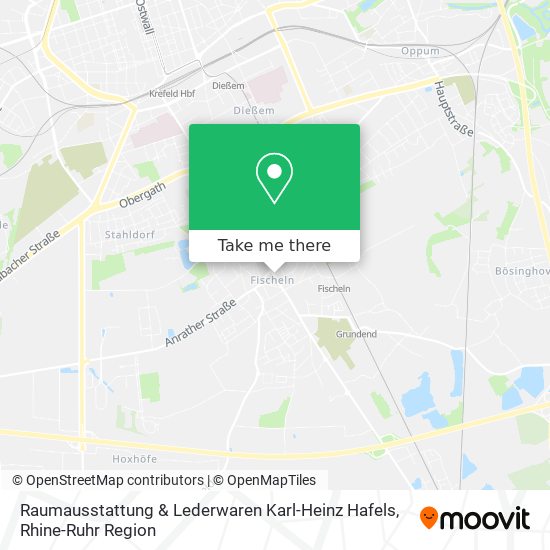Карта Raumausstattung & Lederwaren Karl-Heinz Hafels