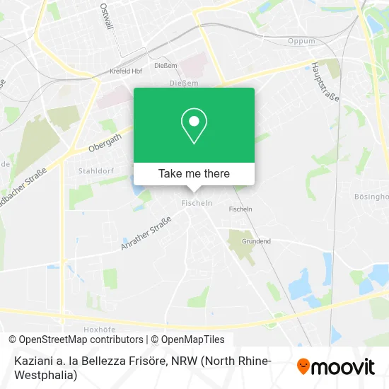 Kaziani a. la Bellezza Frisöre map