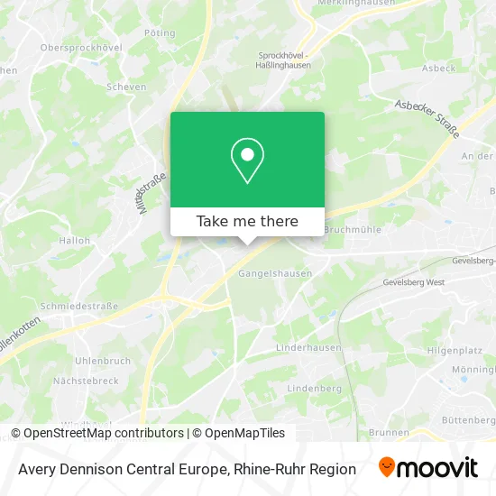 Карта Avery Dennison Central Europe