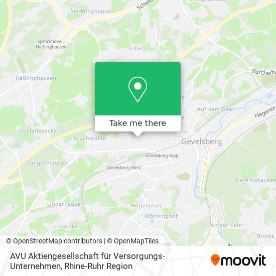 AVU Aktiengesellschaft für Versorgungs-Unternehmen map