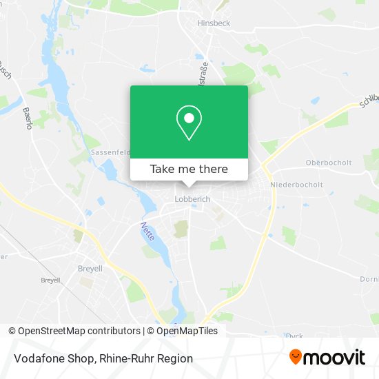 Vodafone Shop map