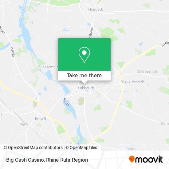 Big Cash Casino map