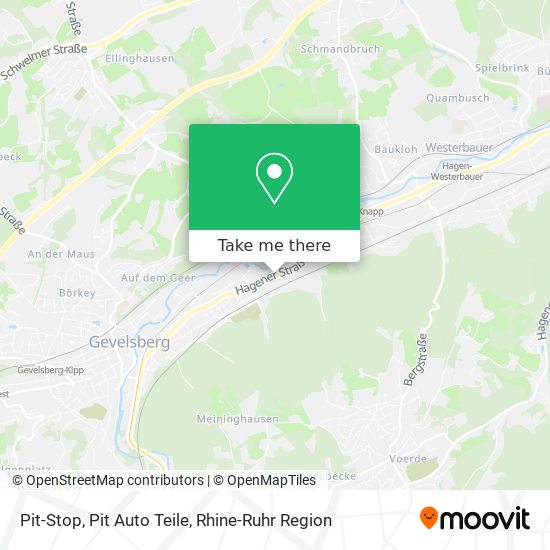 Pit-Stop, Pit Auto Teile map