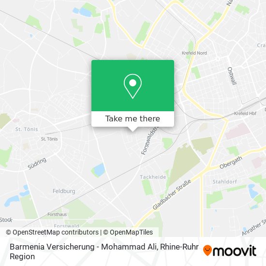 Barmenia Versicherung - Mohammad Ali map