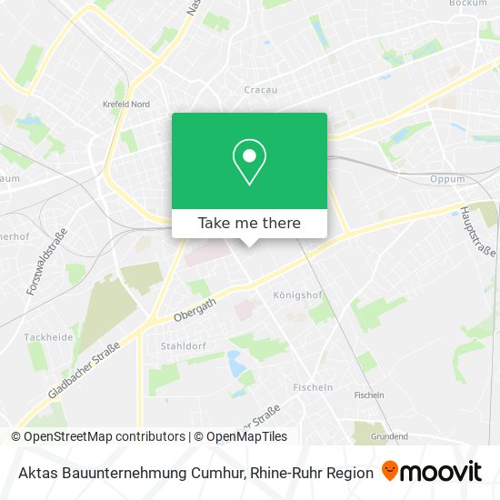 Aktas Bauunternehmung Cumhur map