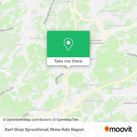 Barf-Shop Sprockhövel map