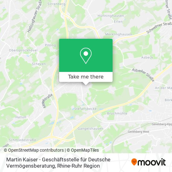 Martin Kaiser - Geschäftsstelle für Deutsche Vermögensberatung map