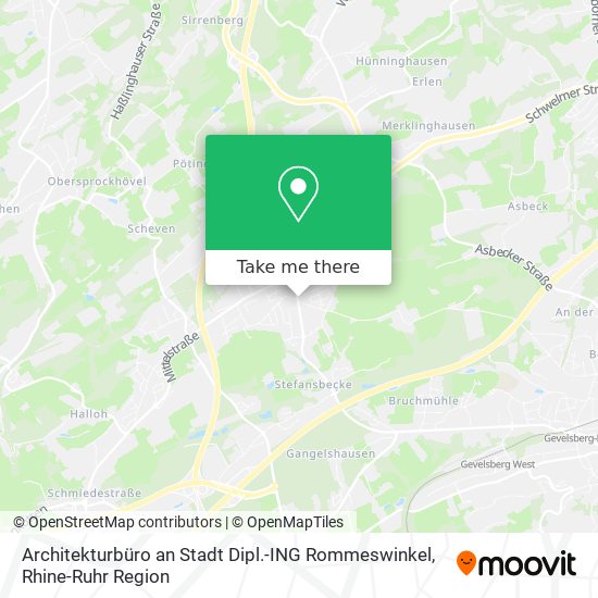 Architekturbüro an Stadt Dipl.-ING Rommeswinkel map