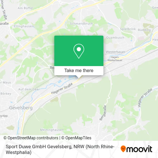 Карта Sport Duwe GmbH Gevelsberg