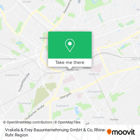 Vrakela & Frey Bauunternehmung GmbH & Co map