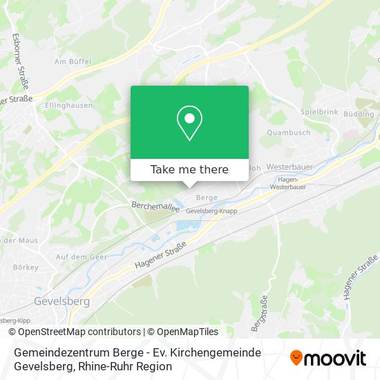 Карта Gemeindezentrum Berge - Ev. Kirchengemeinde Gevelsberg