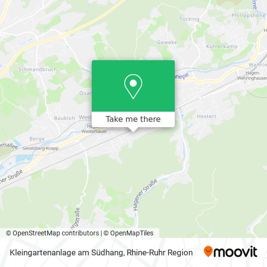 Kleingartenanlage am Südhang map