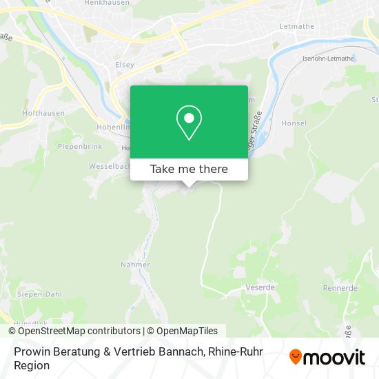 Prowin Beratung & Vertrieb Bannach map