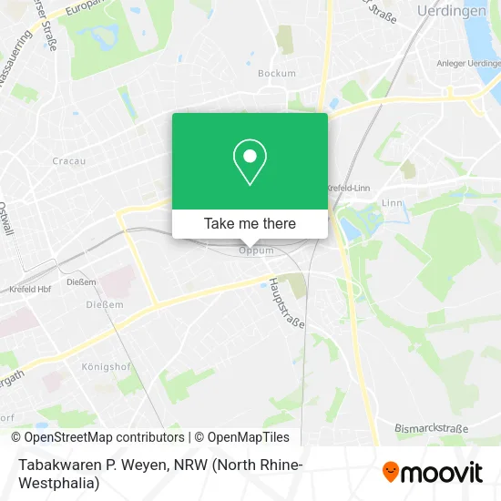 Карта Tabakwaren P. Weyen