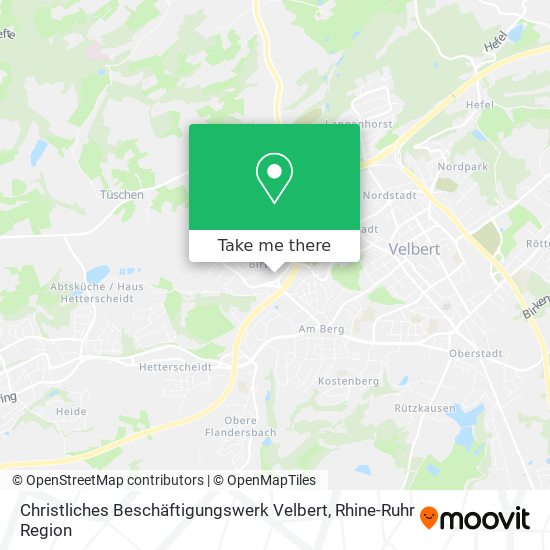 Christliches Beschäftigungswerk Velbert map