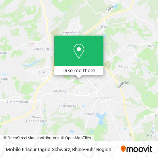Mobile Friseur Ingrid Schwarz map
