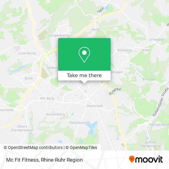 Mc Fit Fitness map