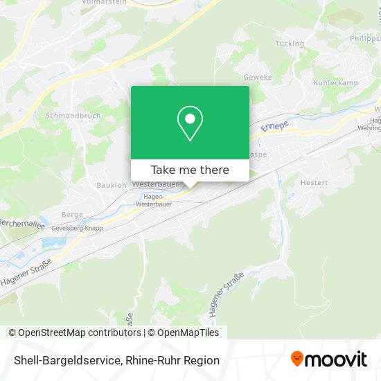 Shell-Bargeldservice map