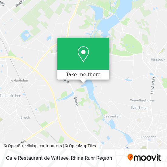 Cafe Restaurant de Wittsee map