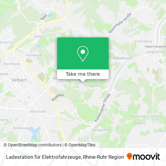 Ladestation für Elektrofahrzeuge map