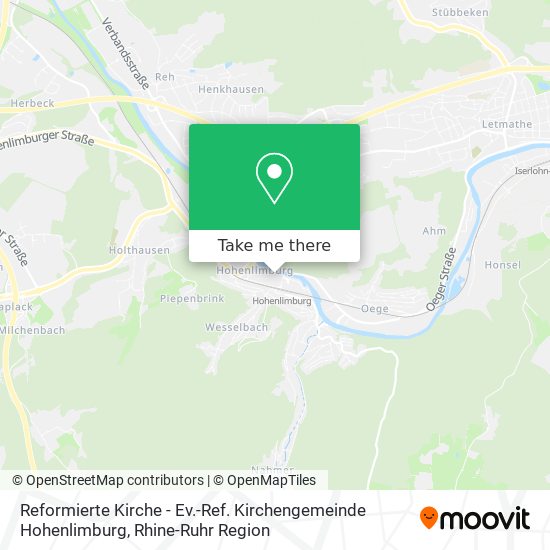 Reformierte Kirche - Ev.-Ref. Kirchengemeinde Hohenlimburg map