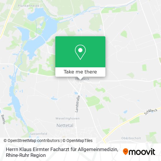 Herrn Klaus Eirmter Facharzt für Allgemeinmedizin map