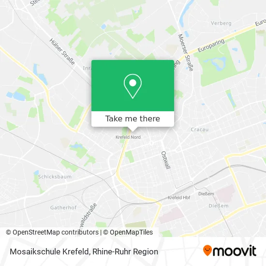 Mosaikschule Krefeld map