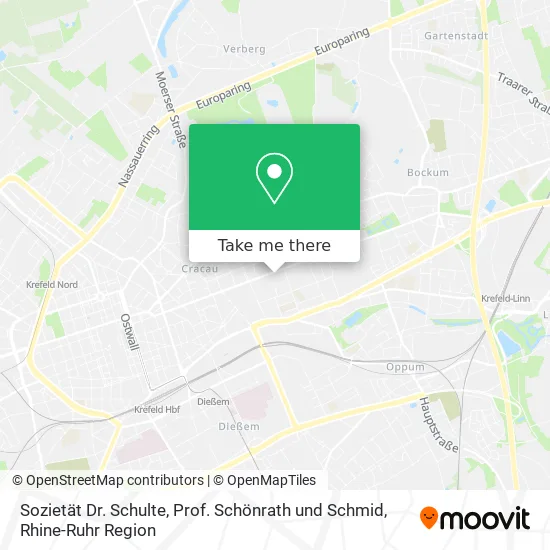 Карта Sozietät Dr. Schulte, Prof. Schönrath und Schmid