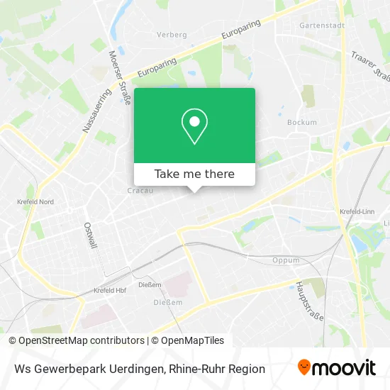Карта Ws Gewerbepark Uerdingen