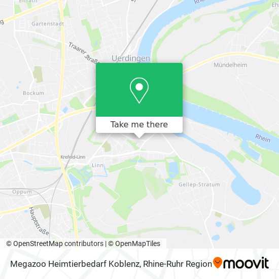 Megazoo Heimtierbedarf Koblenz map
