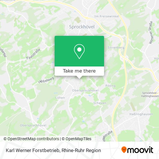 Karl Werner Forstbetrieb map