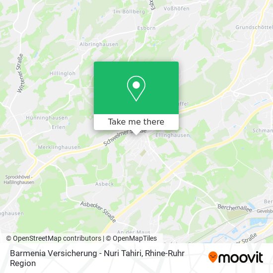 Barmenia Versicherung - Nuri Tahiri map