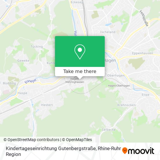 Карта Kindertageseinrichtung Gutenbergstraße