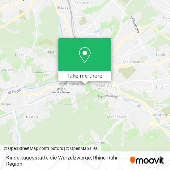 Карта Kindertagesstätte die Wurzelzwerge