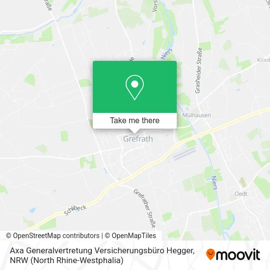 Карта Axa Generalvertretung Versicherungsbüro Hegger
