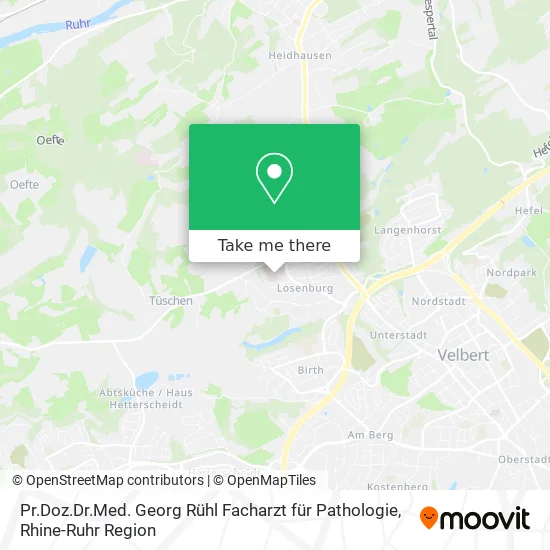 Карта Pr.Doz.Dr.Med. Georg Rühl Facharzt für Pathologie