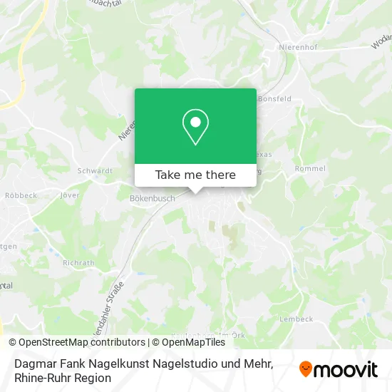 Карта Dagmar Fank Nagelkunst Nagelstudio und Mehr