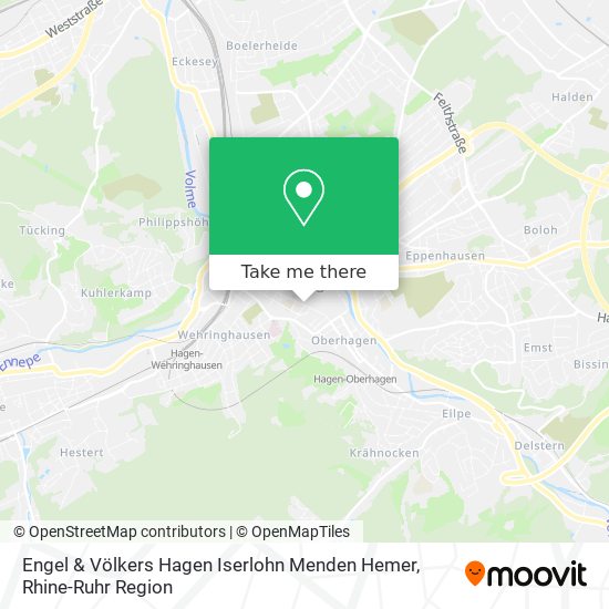Карта Engel & Völkers Hagen Iserlohn Menden Hemer