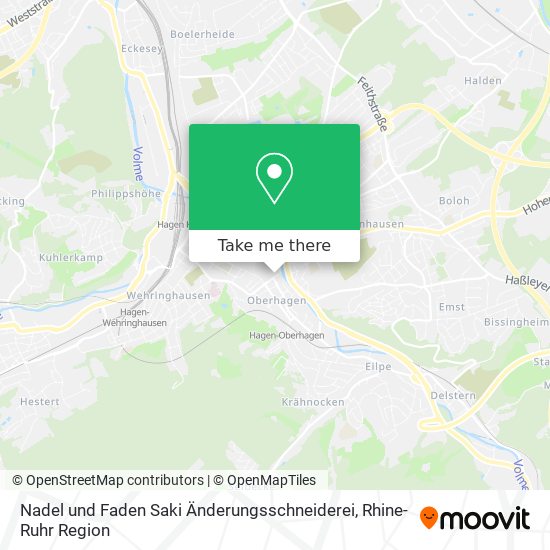 Nadel und Faden Saki Änderungsschneiderei map