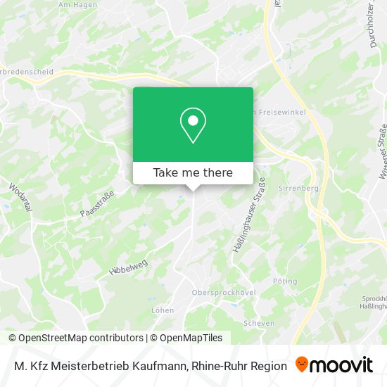 Карта M. Kfz Meisterbetrieb Kaufmann