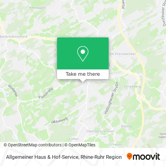 Карта Allgemeiner Haus & Hof-Service
