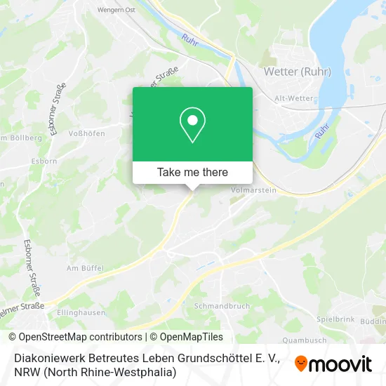 Карта Diakoniewerk Betreutes Leben Grundschöttel E. V.