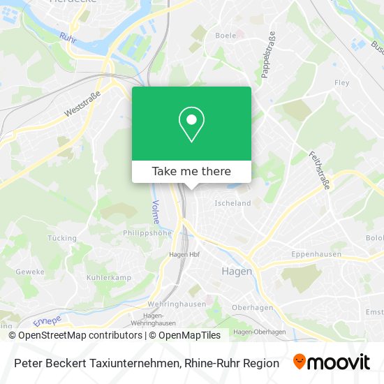 Peter Beckert Taxiunternehmen map