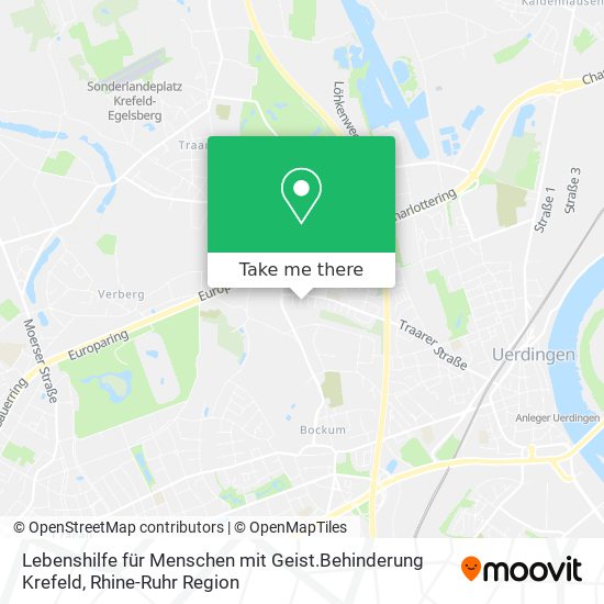 Lebenshilfe für Menschen mit Geist.Behinderung Krefeld map