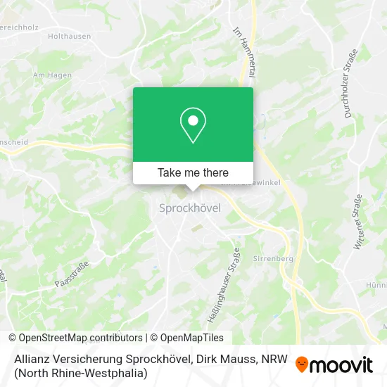 Карта Allianz Versicherung Sprockhövel, Dirk Mauss
